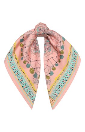 Женский шелковый платок EMILIO PUCCI розового цвета по цене 25350 руб., арт. 1HGB41/1HC41 | Фото 1 Женский шелковый платок EMILIO PUCCI розового цвета, арт. 1HGB41/1HC41 | Фото 1