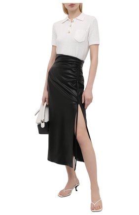 Женская юбка NANUSHKA черного цвета по цене 41350 руб., арт. MAL0RIE_BLACK_VEGAN LEATHER | Фото 2 Женская юбка NANUSHKA черного цвета, арт. MAL0RIE_BLACK_VEGAN LEATHER | Фото 2