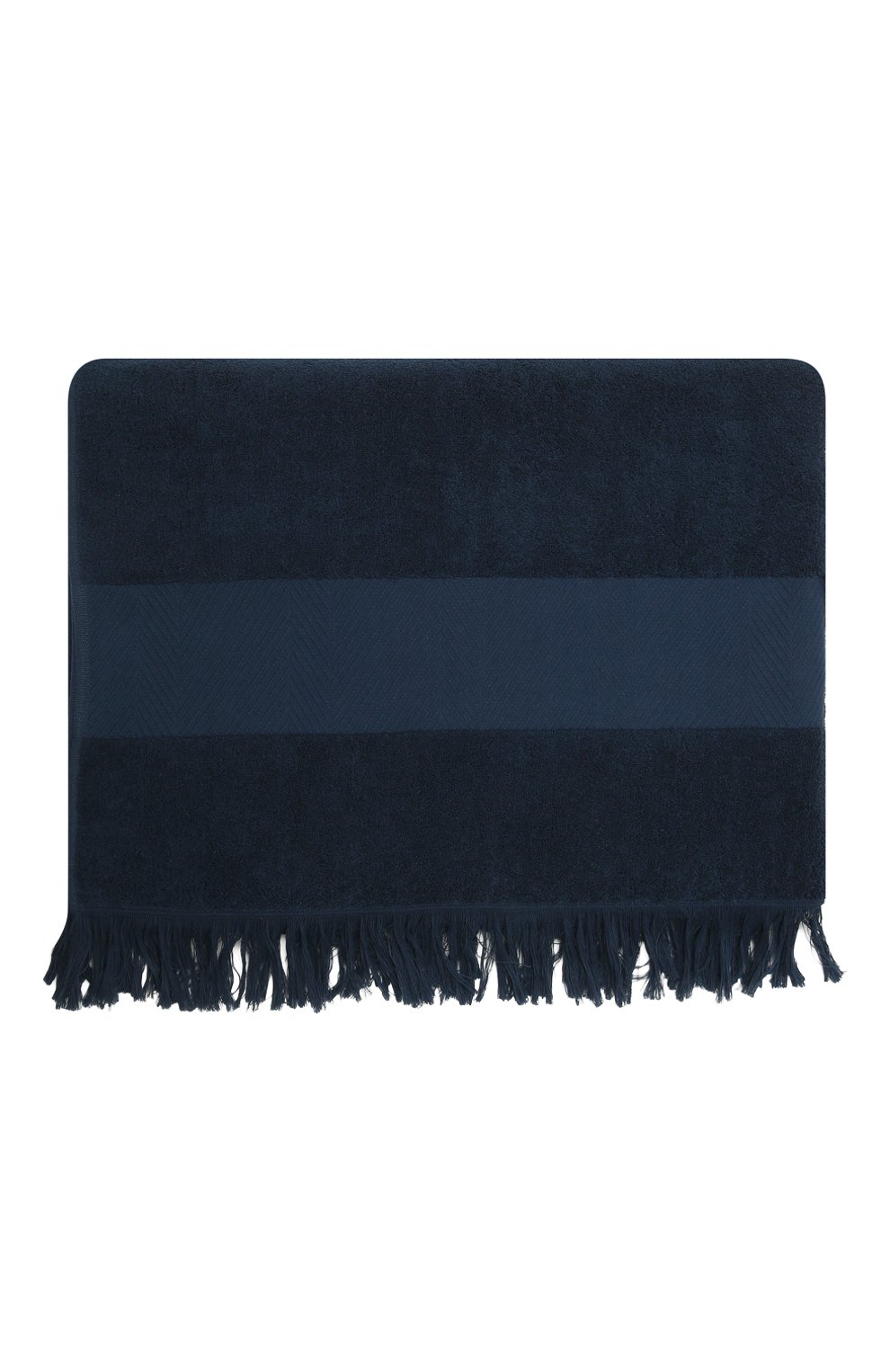 Мужские хлопковое полотенце LORO PIANA темно-синего цвета, арт. FAL6460 | Фото 2 (Материал: Текстиль, Хлопок)