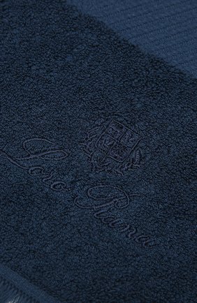 Мужские хлопковое полотенце LORO PIANA темно-синего цвета, арт. FAL6460 | Фото 3 (Материал: Текстиль, Хлопок)