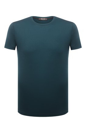 Мужская шерстяная футболка LORO PIANA темно-зеленого цвета по цене 192500 руб., арт. FAF6689 | Фото 1 Мужская шерстяная футболка LORO PIANA темно-зеленого цвета, арт. FAF6689 | Фото 1