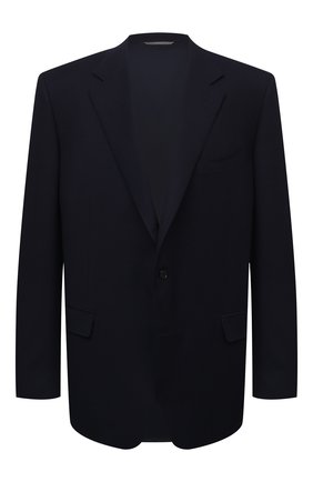 Мужской шерстяной пиджак CANALI синего цвета по цене 145500 руб., арт. 11280/CF03169/60-64 | Фото 1 Мужской шерстяной пиджак CANALI синего цвета, арт. 11280/CF03169/60-64 | Фото 1 (Материал подклада: Купро; Рукава: Длинные; Длина (для топов): Стандартные; Материал внешний: Шерсть; Стили: Классический; Big sizes: Big Sizes; Пиджаки М: Прямой; 1-2-бортные: Однобортные; Случай: Коктейльный)