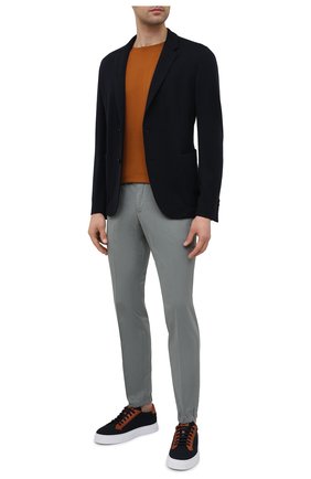 Мужские хлопковые джоггеры Z ZEGNA серого цвета по цене 32850 руб., арт. 9ZF026/73GLC1 | Фото 2 Мужские хлопковые джоггеры Z ZEGNA серого цвета, арт. 9ZF026/73GLC1 | Фото 2 (Материал внешний: Хлопок; Длина (брюки, джинсы): Стандартные; Стили: Кэжуэл; Силуэт М (брюки): Джоггеры)