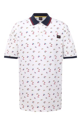 Мужское хлопковое поло PAUL&SHARK белого цвета по цене 27800 руб., арт. 21411256/C00/3XL-6XL | Фото 1 Мужское хлопковое поло PAUL&SHARK белого цвета, арт. 21411256/C00/3XL-6XL | Фото 1