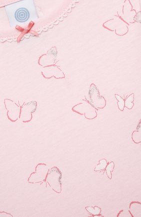 Детская хлопковая пижама SANETTA светло-розового цвета по цене 3280 руб., арт. 221613. | Фото 6 Детская хлопковая пижама SANETTA светло-розового цвета, арт. 221613. | Фото 6