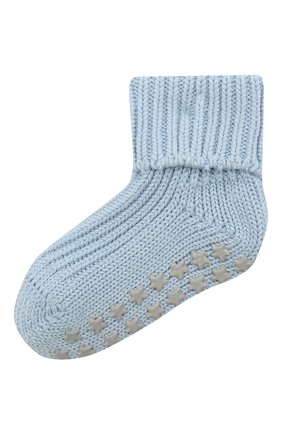 Детские хлопковые носки FALKE голубого цвета, арт. 10603. | Фото 1 (Материал: Текстиль, Хлопок)