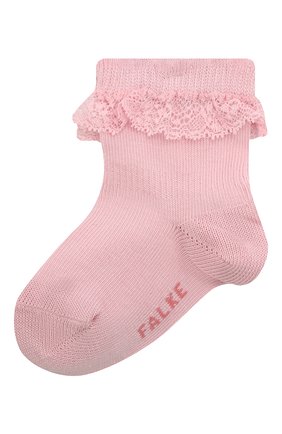 Детские хлопковые носки FALKE розового цвета, арт. 12121. | Фото 1 (Региональные ограничения белый список (Axapta Mercury): RU)