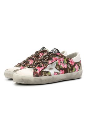 Детские кеды superstar GOLDEN GOOSE DELUXE BRAND разноцветного цвета по цене 28800 руб., арт. GYF00102.F001260 | Фото 1 Детские кеды superstar GOLDEN GOOSE DELUXE BRAND разноцветного цвета, арт. GYF00102.F001260 | Фото 1 (Материал внутренний: Натуральная кожа; Материал внешний: Текстиль, Кожа; Региональные ограничения белый список (Axapta Mercury): RU; Девочки Кросс-КТ: Обувь-низкие)