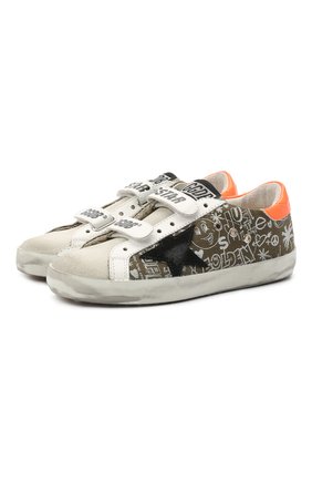 Детские кеды superstar GOLDEN GOOSE DELUXE BRAND разноцветного цвета по цене 22550 руб., арт. GYF00111.F001266 | Фото 1 Детские кеды superstar GOLDEN GOOSE DELUXE BRAND разноцветного цвета, арт. GYF00111.F001266 | Фото 1 (Материал внутренний: Натуральная кожа; Кросс-КТ: велькро; Материал внешний: Текстиль, Кожа)