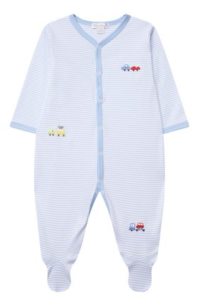 Детский хлопковый комбинезон KISSY KISSY голубого цвета по цене 4230 руб., арт. KBQ06085N | Фото 1 Детский хлопковый комбинезон KISSY KISSY голубого цвета, арт. KBQ06085N | Фото 1