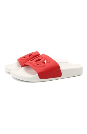 Мужского кожаные шлепанцы DOLCE & GABBANA красного цвета по цене 24550 руб., арт. D11031/A1735/37-39 | Фото 1 Мужского кожаные шлепанцы DOLCE & GABBANA красного цвета, арт. D11031/A1735/37-39 | Фото 1 (Региональные ограничения белый список (Axapta Mercury): RU)