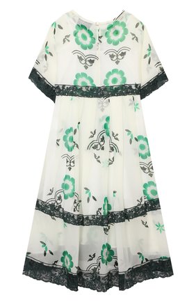 Детское платье из вискозы ERMANNO SCERVINO зеленого цвета по цене 48950 руб., арт. ESFAB014 GAS01 WS007/3A-4A | Фото 2 Детское платье из вискозы ERMANNO SCERVINO зеленого цвета, арт. ESFAB014 GAS01 WS007/3A-4A | Фото 2 (Рукава: Короткие; Материал внешний: Вискоза; Материал подклада: Хлопок; Девочки Кросс-КТ: Платье-одежда; Региональные ограничения белый список (Axapta Mercury): RU; Ростовка одежда: 4 года | 104 см)