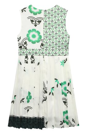 Детское платье из вискозы ERMANNO SCERVINO зеленого цвета по цене 36500 руб., арт. ESFAB015 RAS01 WS008/3A-4A | Фото 2 Детское платье из вискозы ERMANNO SCERVINO зеленого цвета, арт. ESFAB015 RAS01 WS008/3A-4A | Фото 2 (Материал внешний: Вискоза; Материал подклада: Хлопок; Рукава: Короткие; Девочки Кросс-КТ: Платье-одежда; Ростовка одежда: 4 года | 104 см)