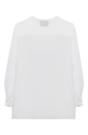 Детское хлопковая блузка ERMANNO SCERVINO белого цвета по цене 19300 руб., арт. ESFCA008 RI320 WSUNI1/3A-4A | Фото 2 Детское хлопковая блузка ERMANNO SCERVINO белого цвета, арт. ESFCA008 RI320 WSUNI1/3A-4A | Фото 2 (Материал внешний: Хлопок; Рукава: Длинные; Региональные ограничения белый список (Axapta Mercury): RU; Случай: Повседневный; Ростовка одежда: 4 года | 104 см)