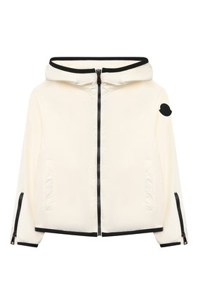 Детская ветровка с капюшоном MONCLER белого цвета по цене 29950 руб., арт. G1-954-1A744-10-53333/8-10A | Фото 1 Детская ветровка с капюшоном MONCLER белого цвета, арт. G1-954-1A744-10-53333/8-10A | Фото 1 (Материал подклада: Синтетический материал; Материал внешний: Синтетический материал; Рукава: Длинные; Кросс-КТ: Ветровка, Сезон: демисезон; Ростовка одежда: 10 - 11 лет | 140 - 146см, 8 лет | 128 см)