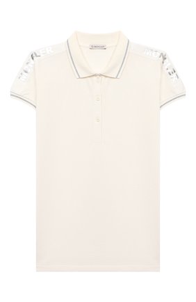 Детское хлопковое поло MONCLER белого цвета по цене 19050 руб., арт. G1-954-8A714-10-8496F/12-14A | Фото 1 Детское хлопковое поло MONCLER белого цвета, арт. G1-954-8A714-10-8496F/12-14A | Фото 1 (Материал внешний: Хлопок; Рукава: Короткие; Региональные ограничения белый список (Axapta Mercury): RU; Ростовка одежда: 12 лет | 152 см, 16 лет | 164 см)