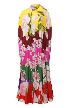 Женское шелковое платье VALENTINO разноцветного цвета по цене 552500 руб., арт. VB0VAUW66E5 | Фото 1 Женское шелковое платье VALENTINO разноцветного цвета, арт. VB0VAUW66E5 | Фото 1