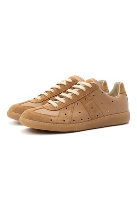Женские кожаные кеды replica MAISON MARGIELA бежевого цвета по цене 39450 руб., арт. S58WS0109/P4045 | Фото 1 Женские кожаные кеды replica MAISON MARGIELA бежевого цвета, арт. S58WS0109/P4045 | Фото 1