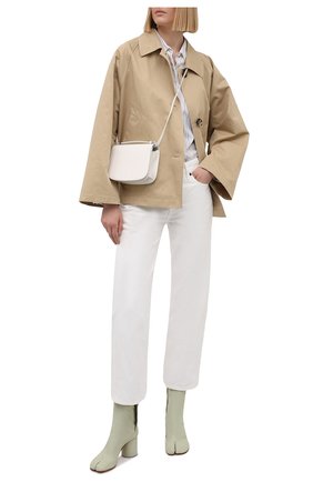 Женские кожаные ботильоны tabi MAISON MARGIELA светло-зеленого цвета по цене 71950 руб., арт. S58WU0260/P3753 | Фото 2 Женские кожаные ботильоны tabi MAISON MARGIELA светло-зеленого цвета, арт. S58WU0260/P3753 | Фото 2