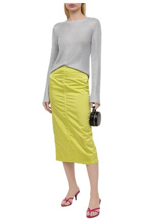 Женский свитер из вискозы DRIES VAN NOTEN серебряного цвета по цене 57000 руб., арт. 211-11211-2703 | Фото 2 Женский свитер из вискозы DRIES VAN NOTEN серебряного цвета, арт. 211-11211-2703 | Фото 2