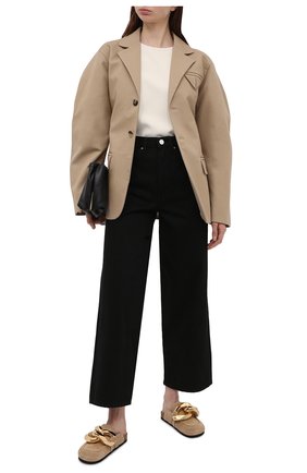 Женские замшевые сабо chain JW ANDERSON бежевого цвета по цене 52250 руб., арт. AN35004A/13017 | Фото 2 Женские замшевые сабо chain JW ANDERSON бежевого цвета, арт. AN35004A/13017 | Фото 2