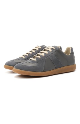 Мужские кожаные кеды replica MAISON MARGIELA серого цвета по цене 25500 руб., арт. S57WS0236/P1895 | Фото 1 Мужские кожаные кеды replica MAISON MARGIELA серого цвета, арт. S57WS0236/P1895 | Фото 1 (Материал внутренний: Натуральная кожа, Текстиль; Подошва: Плоская)