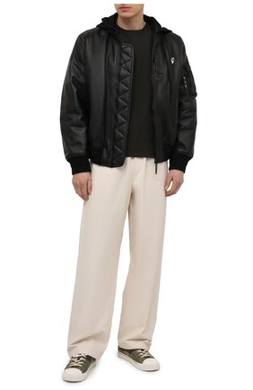 Мужские комбинированные кеды evolution MAISON MARGIELA хаки цвета по цене 39950 руб., арт. S57WS0391/P4022 | Фото 2 Мужские комбинированные кеды evolution MAISON MARGIELA хаки цвета, арт. S57WS0391/P4022 | Фото 2