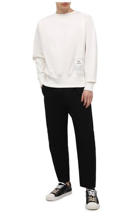 Мужские комбинированные кеды evolution MAISON MARGIELA черного цвета по цене 39950 руб., арт. S57WS0391/P4022 | Фото 2 Мужские комбинированные кеды evolution MAISON MARGIELA черного цвета, арт. S57WS0391/P4022 | Фото 2