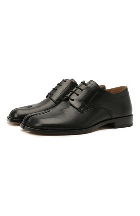 Мужские кожаные дерби tabi MAISON MARGIELA черного цвета по цене 71950 руб., арт. S97WQ0052/P3292 | Фото 1 Мужские кожаные дерби tabi MAISON MARGIELA черного цвета, арт. S97WQ0052/P3292 | Фото 1 (Материал внутренний: Натуральная кожа; Стили: Классический)