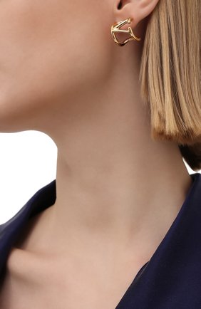 Женские серьги valentino garavani VALENTINO золотого цвета по цене 26150 руб., арт. VW2J0H32/MET | Фото 2 Женские серьги valentino garavani VALENTINO золотого цвета, арт. VW2J0H32/MET | Фото 2