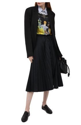 Женские кожаные слиперы elastico MARNI черного цвета по цене 46950 руб., арт. BAMS002500/P3387 | Фото 2 Женские кожаные слиперы elastico MARNI черного цвета, арт. BAMS002500/P3387 | Фото 2