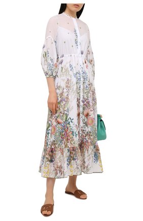 Женские кожаные шлепанцы bianca DOLCE & GABBANA коричневого цвета по цене 52200 руб., арт. CQ0436/A0049 | Фото 2 Женские кожаные шлепанцы bianca DOLCE & GABBANA коричневого цвета, арт. CQ0436/A0049 | Фото 2