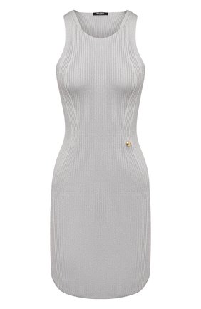 Женское платье из вискозы BALMAIN светло-серого цвета по цене 127000 руб., арт. VF0R4040/K252 | Фото 1 Женское платье из вискозы BALMAIN светло-серого цвета, арт. VF0R4040/K252 | Фото 1