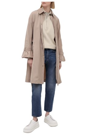 Женский плащ MONCLER бежевого цвета по цене 59750 руб., арт. G1-093-1C745-00-54543 | Фото 2 Женский плащ MONCLER бежевого цвета, арт. G1-093-1C745-00-54543 | Фото 2