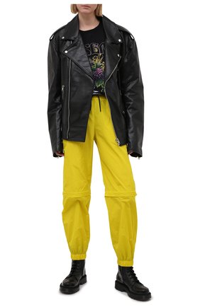 Женская хлопковая футболка MSGM черного цвета по цене 19450 руб., арт. 3042MDM198 217498 | Фото 2 Женская хлопковая футболка MSGM черного цвета, арт. 3042MDM198 217498 | Фото 2