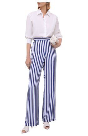 Женские шелковые брюки RALPH LAUREN синего цвета по цене 120000 руб., арт. 290844001 | Фото 2 Женские шелковые брюки RALPH LAUREN синего цвета, арт. 290844001 | Фото 2