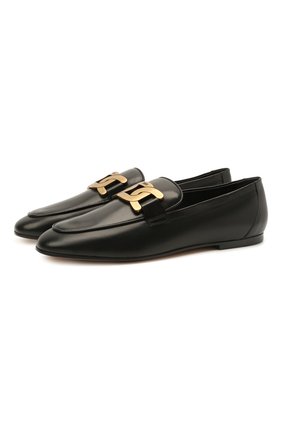 Женские кожаные лоферы TOD’S черного цвета по цене 55200 руб., арт. XXW79A0DD00NF5 | Фото 1 Женские кожаные лоферы TOD’S черного цвета, арт. XXW79A0DD00NF5 | Фото 1