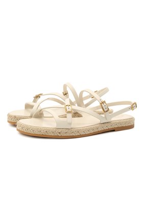 Женские кожаные сандалии TOD’S белого цвета по цене 46550 руб., арт. XXW09F0EI50NB6 | Фото 1 Женские кожаные сандалии TOD’S белого цвета, арт. XXW09F0EI50NB6 | Фото 1