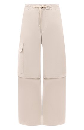 Женские хлопковые брюки JIL SANDER бежевого цвета по цене 53250 руб., арт. JPPS310705-WS242600 | Фото 1 Женские хлопковые брюки JIL SANDER бежевого цвета, арт. JPPS310705-WS242600 | Фото 1 (Длина (брюки, джинсы): Стандартные; Стили: Кэжуэл; Материал внешний: Хлопок; Силуэт Ж (брюки и джинсы): Расклешенные; Женское Кросс-КТ: Брюки-одежда)