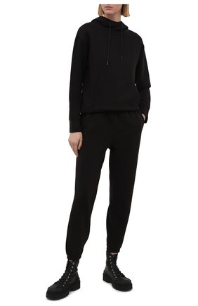 Женские хлопковые джоггеры VINCE черного цвета по цене 21500 руб., арт. VR91783674 | Фото 2 Женские хлопковые джоггеры VINCE черного цвета, арт. VR91783674 | Фото 2