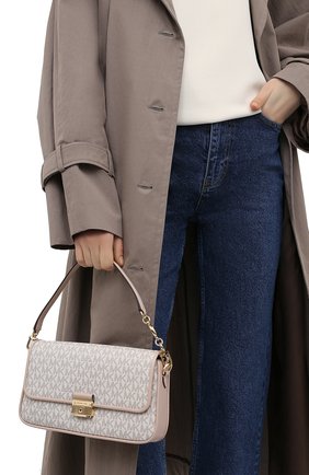 Женская сумка bradshaw MICHAEL MICHAEL KORS бежевого цвета по цене 26650 руб., арт. 30S1G2BL1B | Фото 2 Женская сумка bradshaw MICHAEL MICHAEL KORS бежевого цвета, арт. 30S1G2BL1B | Фото 2