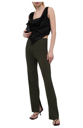 Женский топ NANUSHKA черного цвета по цене 30850 руб., арт. PETRA_BLACK_SLIP SATIN | Фото 2 Женский топ NANUSHKA черного цвета, арт. PETRA_BLACK_SLIP SATIN | Фото 2