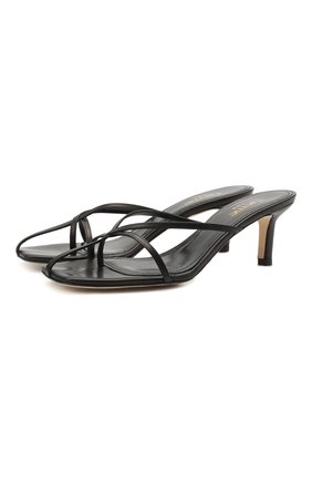 Женские кожаные мюли etoile ELLEME черного цвета по цене 30900 руб., арт. ET0ILE HEEL/LEATHER | Фото 1 Женские кожаные мюли etoile ELLEME черного цвета, арт. ET0ILE HEEL/LEATHER | Фото 1