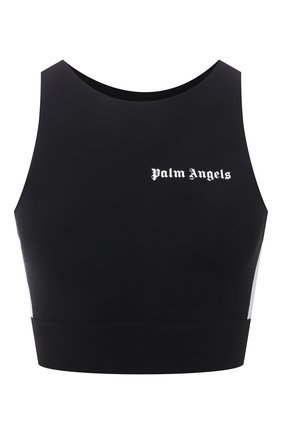 Женский топ PALM ANGELS черного цвета по цене 15600 руб., арт. PWV0001S21FAB0021001 | Фото 1 Женский топ PALM ANGELS черного цвета, арт. PWV0001S21FAB0021001 | Фото 1