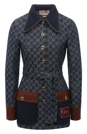 Женский джинсовый жакет GUCCI темно-синего цвета по цене 224500 руб., арт. 652658/XDBIP | Фото 1 Женский джинсовый жакет GUCCI темно-синего цвета, арт. 652658/XDBIP | Фото 1