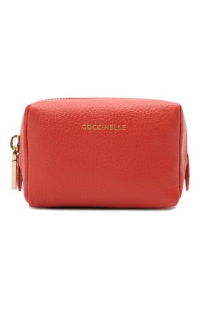 Женская кожаная косметичка COCCINELLE красного цвета по цене 4995 руб., арт. E5 HV0 25 F8 21 | Фото 1 Женская кожаная косметичка COCCINELLE красного цвета, арт. E5 HV0 25 F8 21 | Фото 1