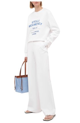 Женский хлопковый свитшот STELLA MCCARTNEY белого цвета по цене 39950 руб., арт. 601847/SMP83 | Фото 2 Женский хлопковый свитшот STELLA MCCARTNEY белого цвета, арт. 601847/SMP83 | Фото 2 (Стили: Спорт-шик; Рукава: Длинные; Материал внешний: Хлопок; Длина (для топов): Стандартные; Женское Кросс-КТ: Свитшот-одежда)