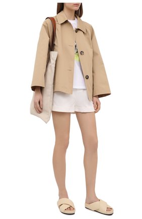 Женские джинсовые шорты STELLA MCCARTNEY белого цвета по цене 38150 руб., арт. 603007/S0H40 | Фото 2 Женские джинсовые шорты STELLA MCCARTNEY белого цвета, арт. 603007/S0H40 | Фото 2