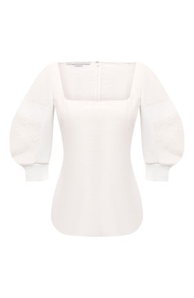 Женский топ из хлопка и льна STELLA MCCARTNEY кремвого цвета по цене 75550 руб., арт. 603061/SIA03 | Фото 1 Женский топ из хлопка и льна STELLA MCCARTNEY кремвого цвета, арт. 603061/SIA03 | Фото 1