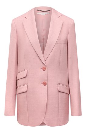 Женский жакет из вискозы и льна STELLA MCCARTNEY розового цвета по цене 119000 руб., арт. 603171/SMB61 | Фото 1 Женский жакет из вискозы и льна STELLA MCCARTNEY розового цвета, арт. 603171/SMB61 | Фото 1